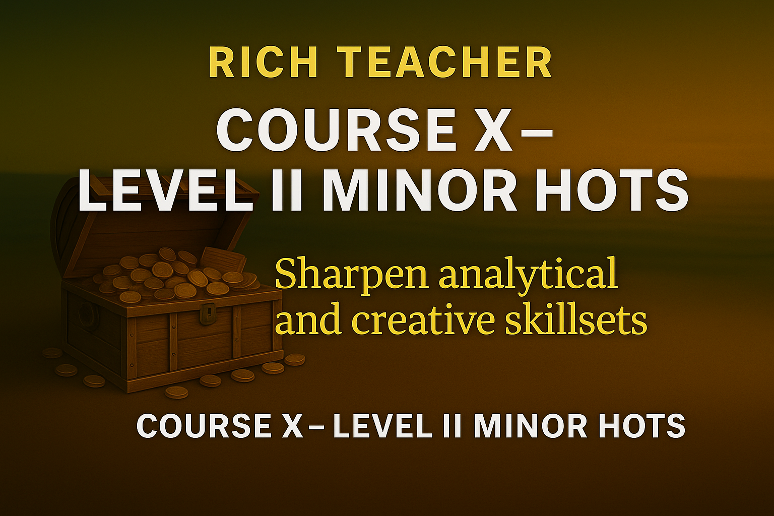 Banner Course X Level II Minor HOTS (1) Banner Course X Level II Minor HOTS (1)